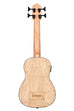 A Burled Tamo Ash Acoustic-Electric U•BASS® shown at a back angle