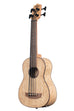 A Burled Tamo Ash Acoustic-Electric U•BASS® shown at a left angle