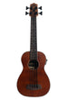 A Exotic Mahogany Left-Handed Acoustic-Electric U•BASS® shown at a front angle