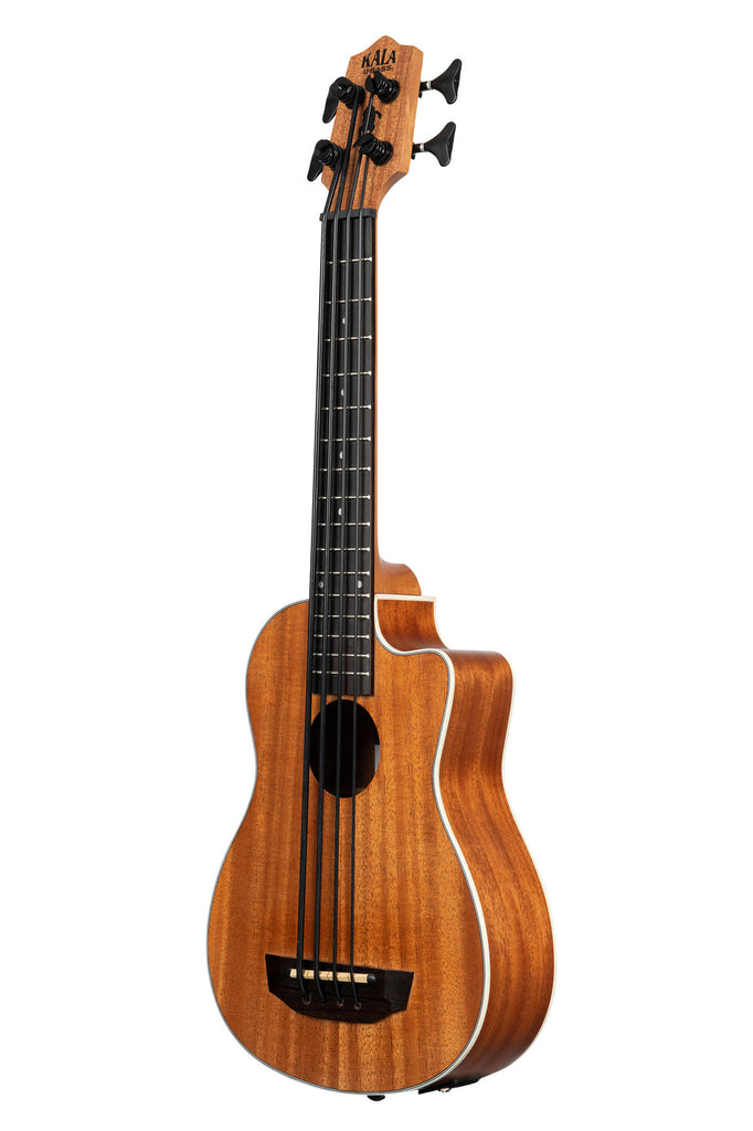A Scout Fretted Acoustic-Electric U•BASS® shown at a left angle