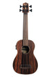 A Striped Ebony Fretless Acoustic-Electric U•BASS® shown at a front angle