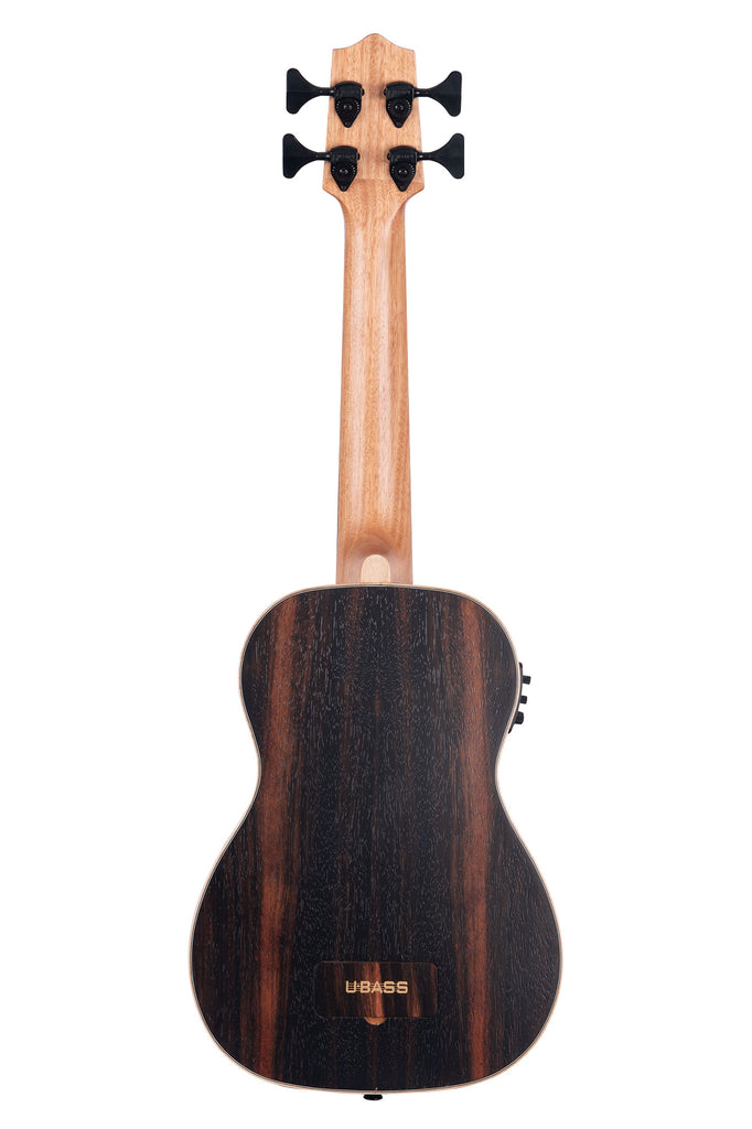 Striped Ebony Fretted Acoustic-Electric U•BASS® w/ Round Wounds