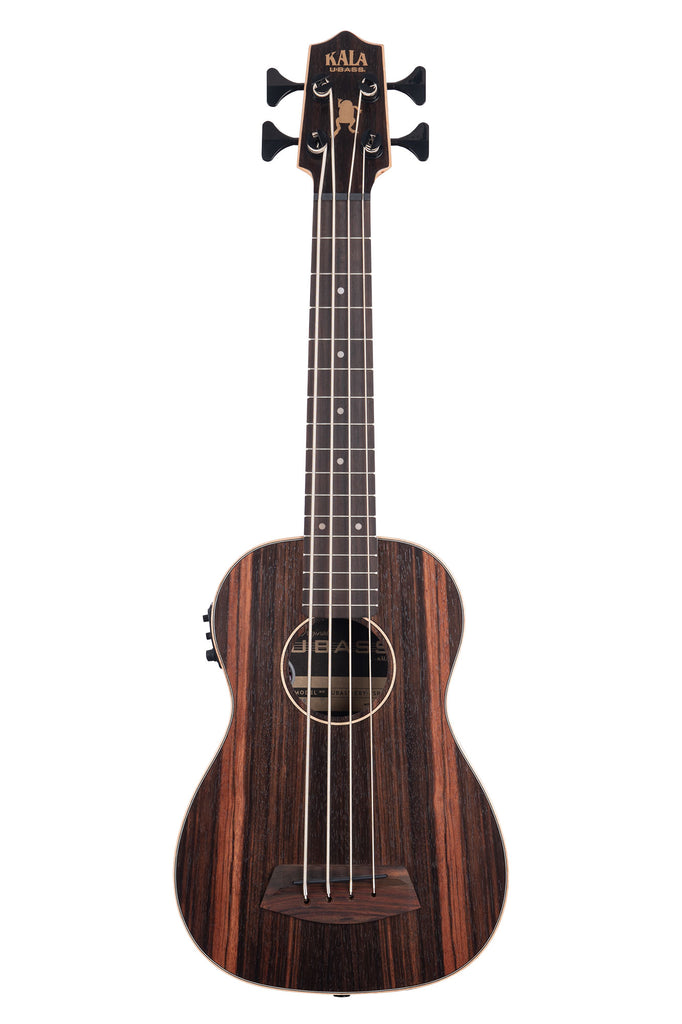 Striped Ebony Fretted Acoustic-Electric U•BASS® w/ Round Wounds