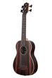 A Striped Ebony Fretted Acoustic-Electric U•BASS® w/ Round Wounds shown at a left angle
