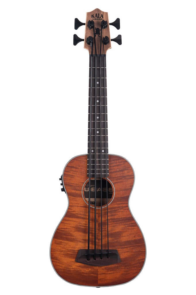 A Exotic Mahogany Acoustic-Electric U•BASS® shown at a front angle