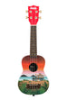 A Surfari Ukadelic Soprano Ukulele shown at a front angle