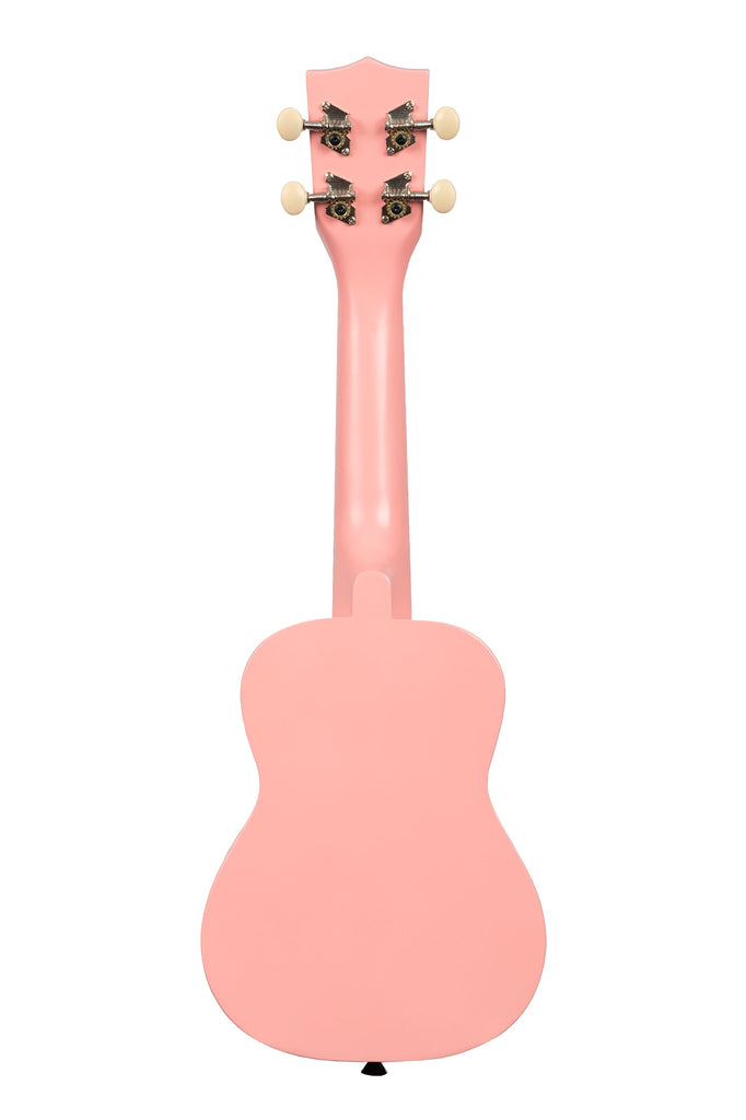 A Uketopia Ukadelic Soprano Ukulele shown at a back angle