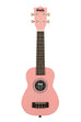A Flamingo Ukadelic Soprano Ukulele shown at a front angle
