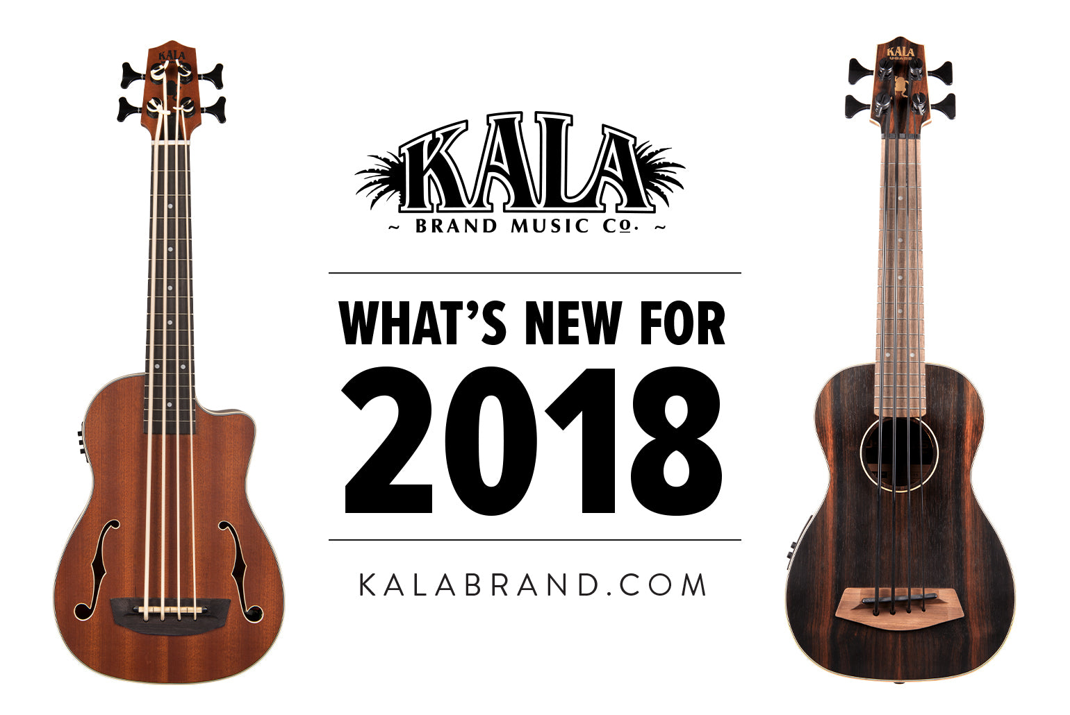 Kala Brand Music Co. 2018 New U•Bass Spread
