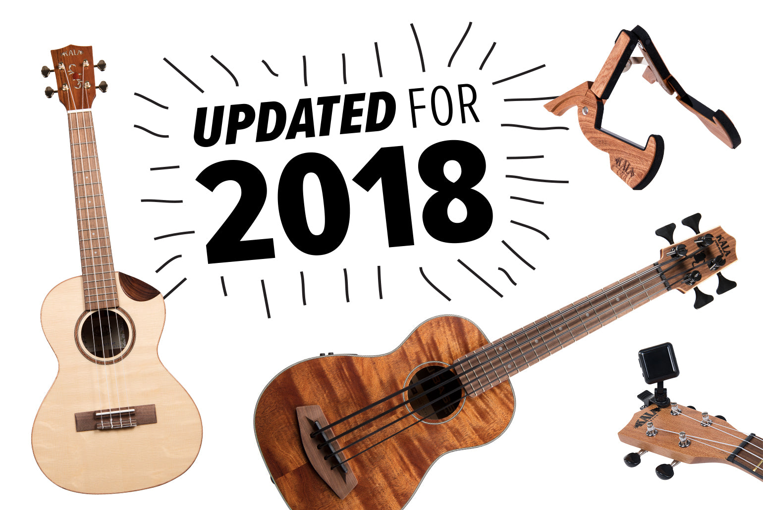 Kala 2018 Product Updates and New Accessories Spread
