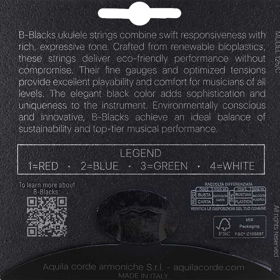 Aquila® B-Blacks Ukulele Strings