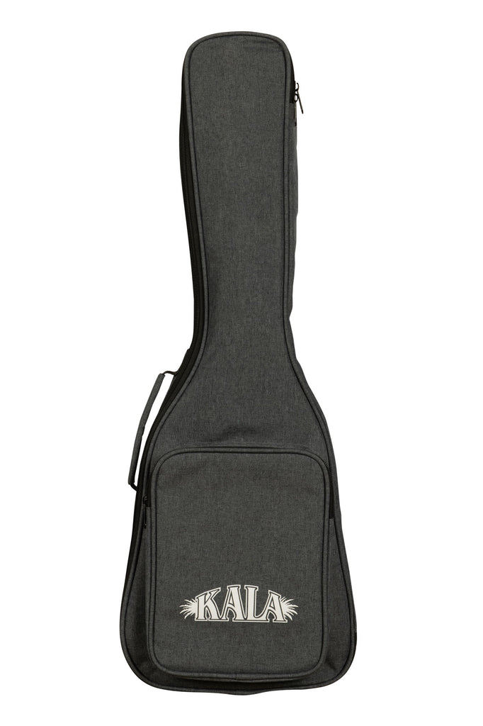 The bag that comes with Solid Body Electric Striped Ebony Tenor Ukulele is shown