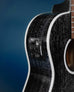 All Solid Salt & Pepper Doghair Mahogany Baritone Ukulele