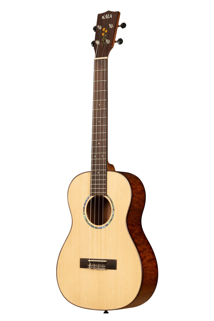 BLEM - 20th Anniversary Solid Spruce Top Quilted Sapele Baritone Ukulele with Bag
