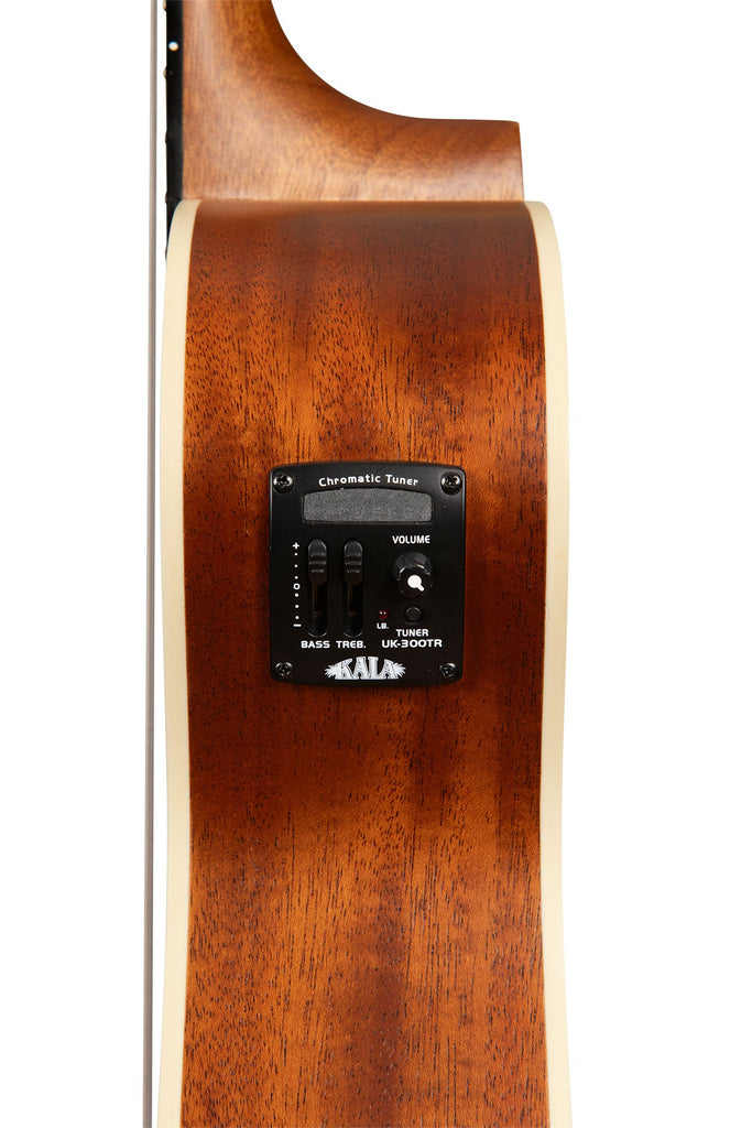 BLEM - Satin Mahogany Baritone Left-Handed Ukulele with EQ