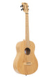 A Bamboo Baritone Ukulele shown at a right angle