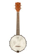 Natural Mahogany Banjo Tenor Ukulele with Bag