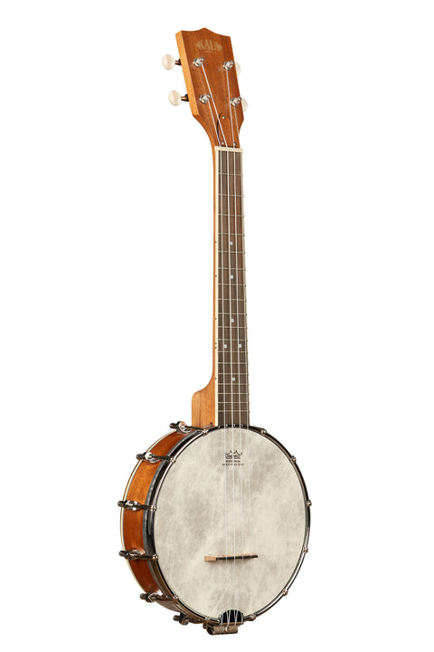Natural Mahogany Banjo Tenor Ukulele with Bag