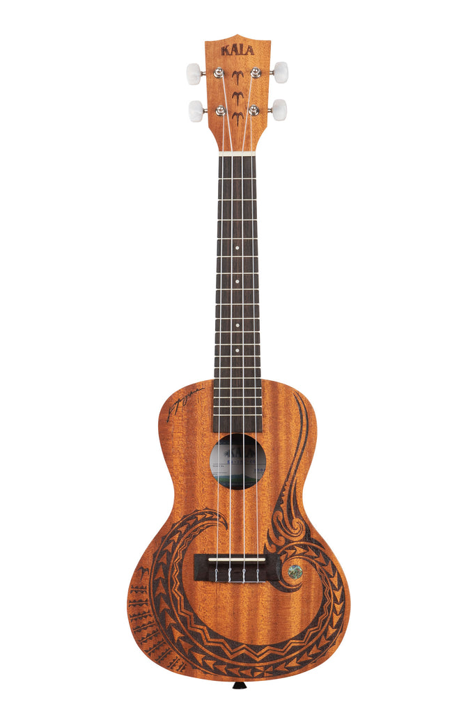 A Courage Mahogany Concert Ukulele shown at a front angle