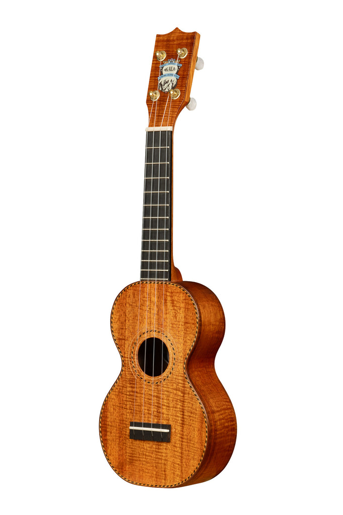 Pan-Pacific Deluxe All Solid Hawaiian Koa Figure 8 Soprano Ukulele with Bag