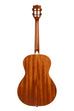A Solid Mahogany Top Sunburst Tenor Guitar shown at a back angle
