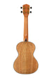 A All Solid Curly Mango Metropolitan™ Concert Ukulele shown at a back angle