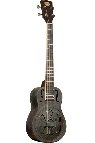 Antique Copper Baritone Resonator Ukulele with Pickup