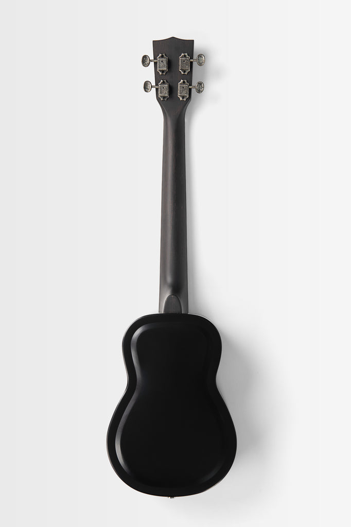 Matte Black Baritone Resonator Ukulele with Bag
