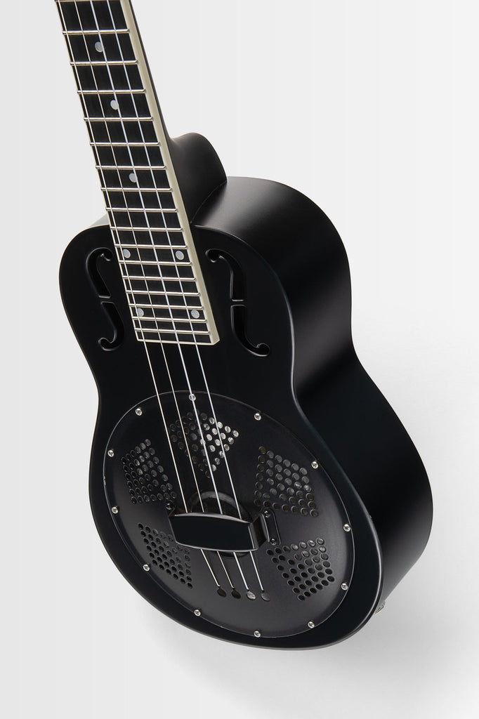 BLEM - Matte Black Baritone Resonator Ukulele with Bag