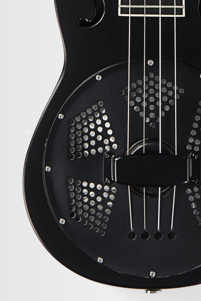 BLEM - Matte Black Baritone Resonator Ukulele with Bag