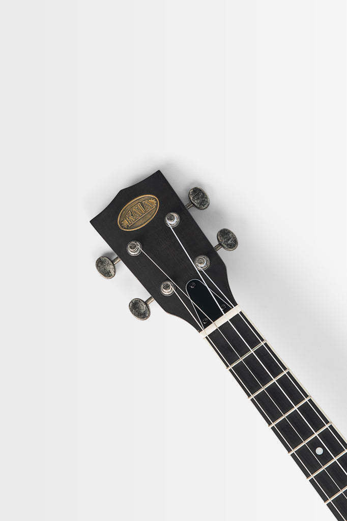 Matte Black Baritone Resonator Ukulele with Bag