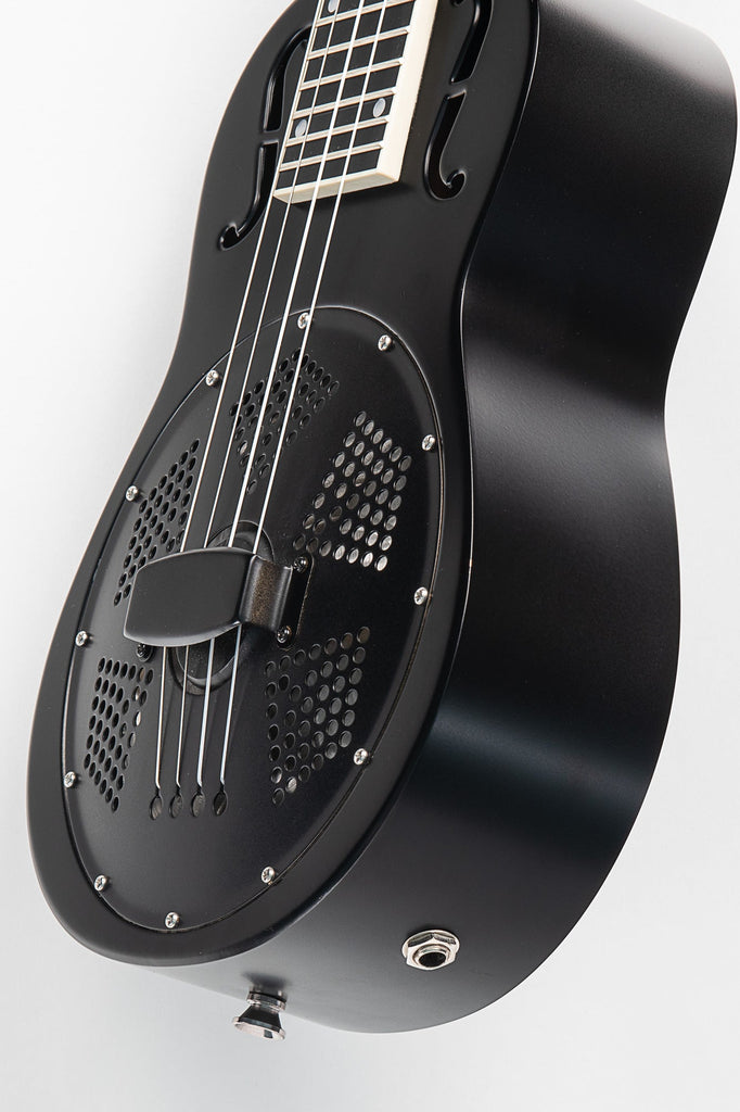 BLEM - Matte Black Baritone Resonator Ukulele with Bag