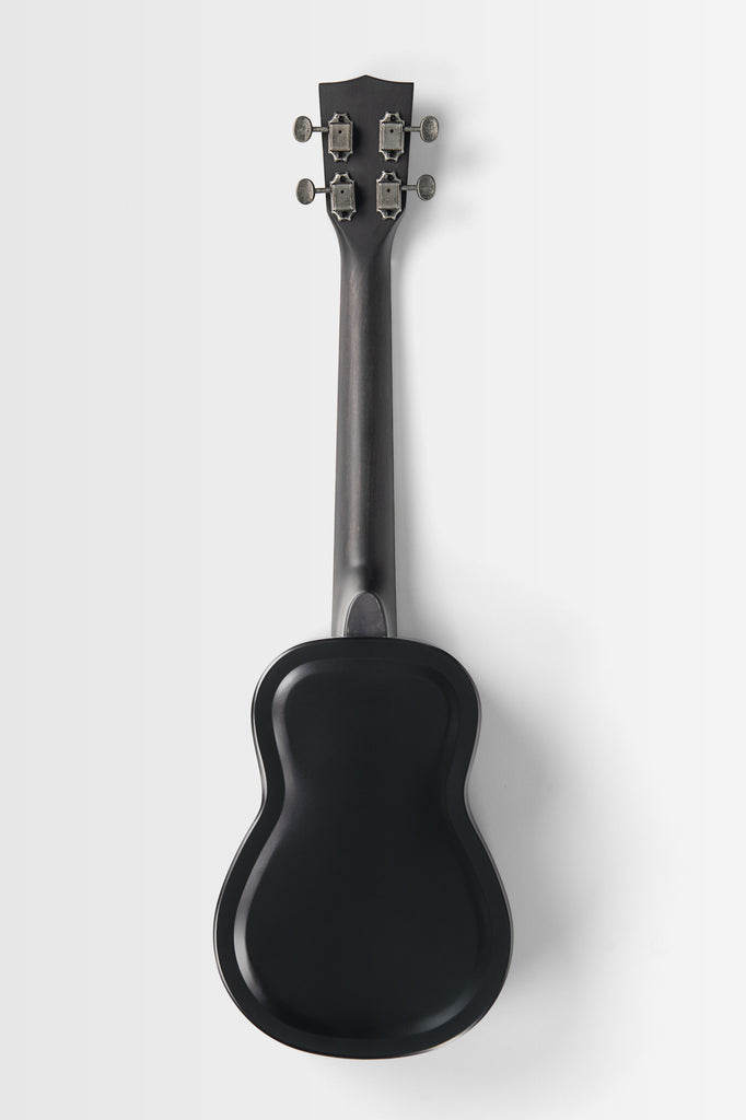 Matte Black Tenor Resonator Ukulele with Bag