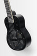 Matte Black Tenor Resonator Ukulele with Bag