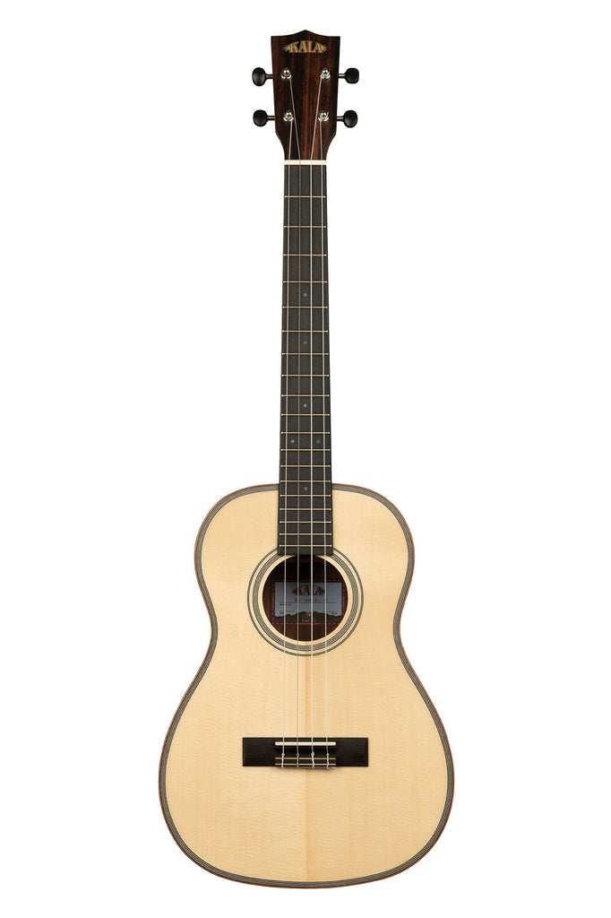 BLEM - Solid Spruce Top Striped Ebony Baritone Ukulele