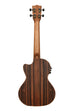Solid Spruce Top Striped Ebony Tenor Ukulele w/Cutaway and EQ