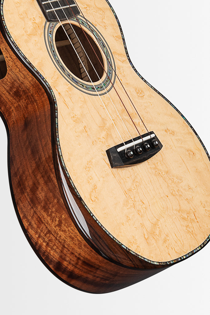 PREORDER: West Coast Woods Birdseye Maple Top Tenor Ukulele