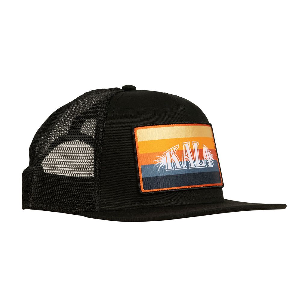Kala Sunset Stripe 5-Panel Trucker Hat, Adjustable