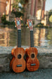 Pan Pacific All Solid Hawaiian Koa Figure 8 Soprano Ukulele with Bag