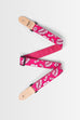 Hibiscus Print Ukulele Strap - Pink