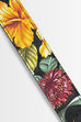 Hibiscus Black USA Made Ukulele Strap