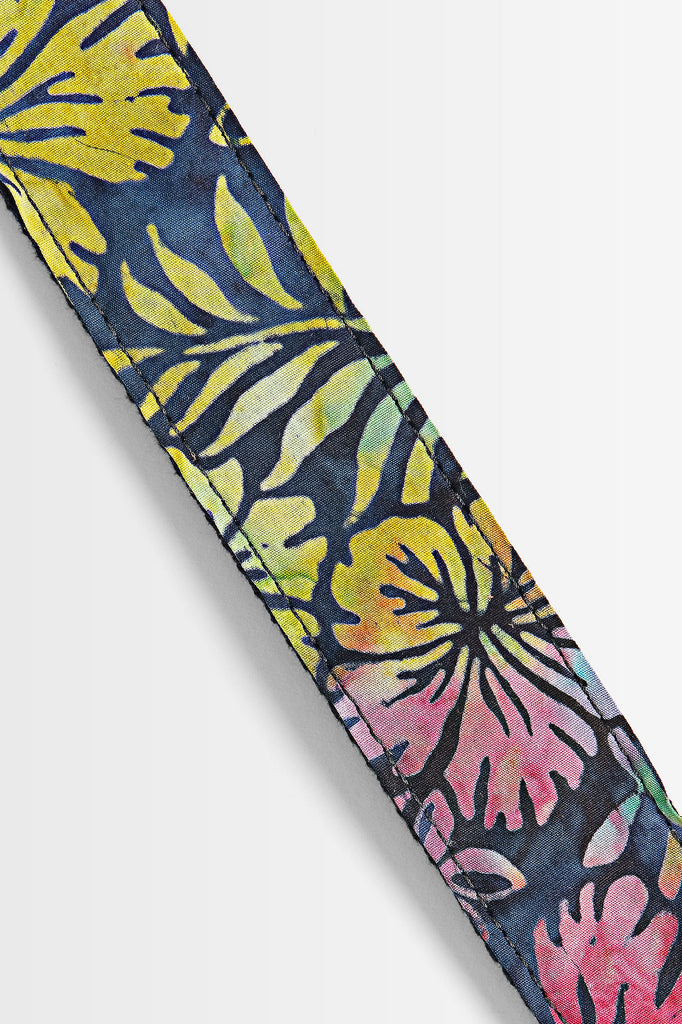 Hibiscus Rainbow USA Made Ukulele Strap