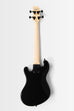 Solid Body 4-String Jet Black Fretted U•BASS® — Black Pickguard