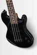 Solid Body 4-String Jet Black Fretted U•BASS® — Black Pickguard