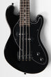 Solid Body 4-String Jet Black Fretted U•BASS® — Black Pickguard