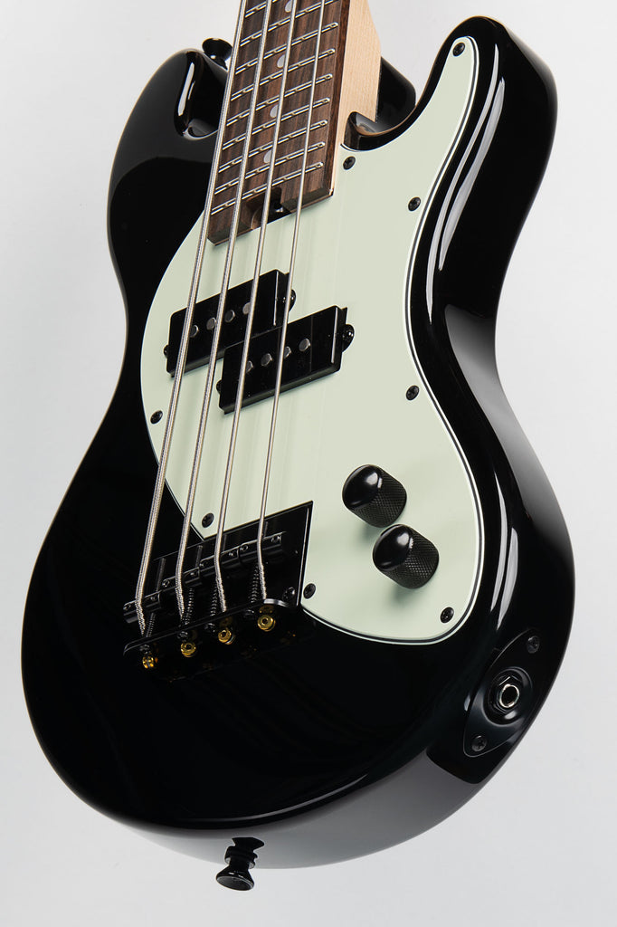 Solid Body 4-String Jet Black Fretted U•BASS® — Mint Pickguard