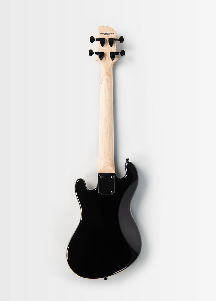 Solid Body 4-String Jet Black Fretted U•BASS® — Pearloid Pickguard