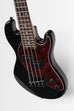 Solid Body 4-String Jet Black Fretted U•BASS® — Tortoiseshell Pickguard