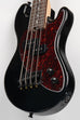 Solid Body 4-String Jet Black Fretted U•BASS® — Tortoiseshell Pickguard