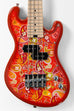 PREORDER: Solid Body 4-String Paisley Orange Burst Fretted U•BASS®